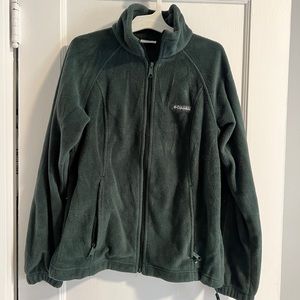 Green Columbia Fleece Zip Sweatshirt